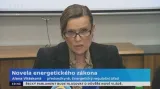 Šéfka ERÚ Vitásková kritizuje novelu energetického zákona