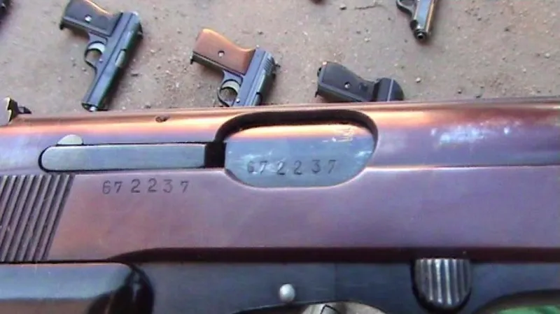 Při policejním zásahu se našly zbraně