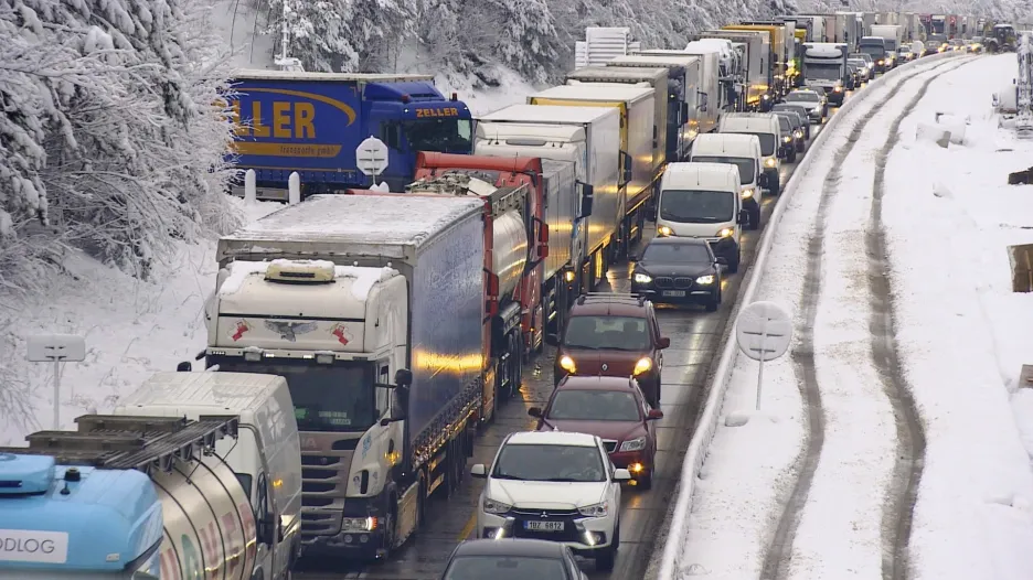 Kalamita na dálnici D1