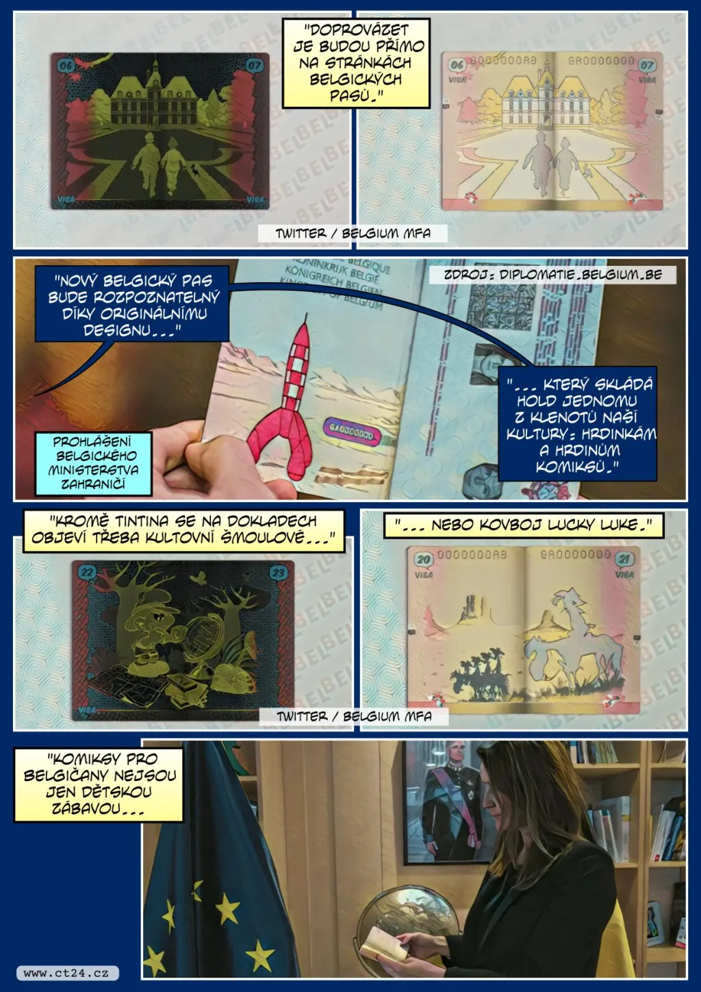 Unikátní pasy pro Belgičany