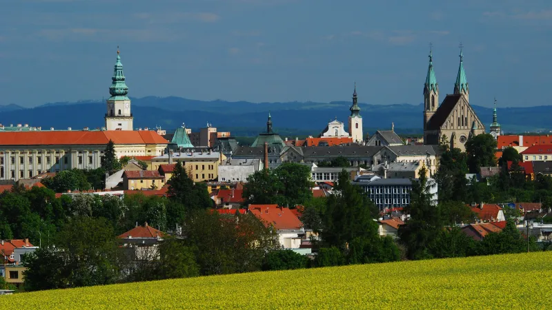 Pohled na město Kroměříž