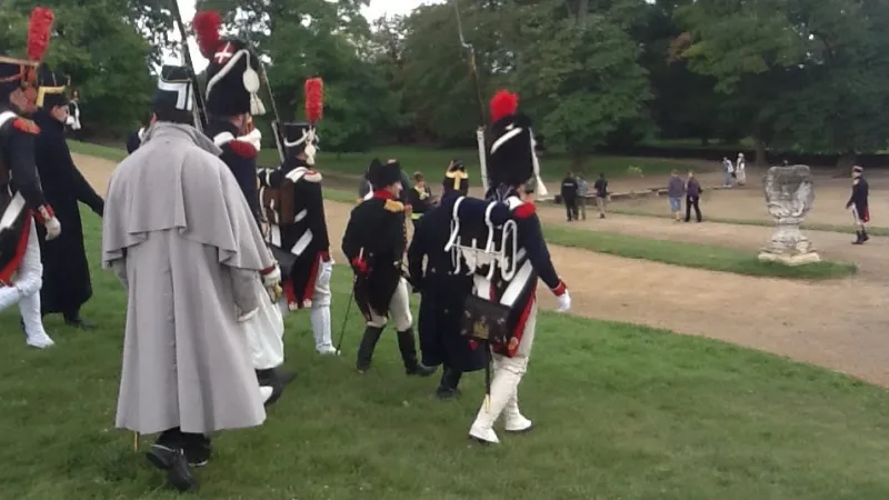 Dopoledne cvičili vojáci na bitvu