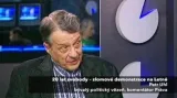 Studio ČT24 o zlomové demonstraci na Letné