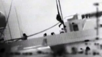 Izraelské záběry z napadené flotily