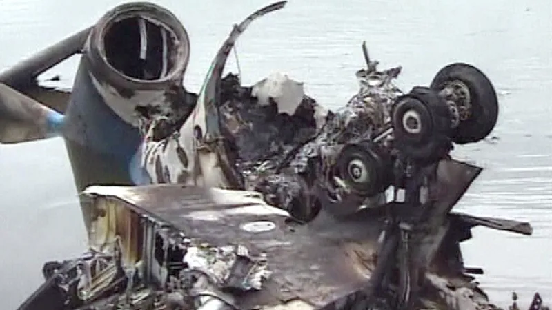 Trosky letadla v Jaroslavli