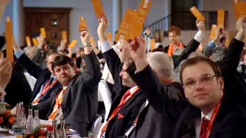 Hlasování na kongresu ČSSD