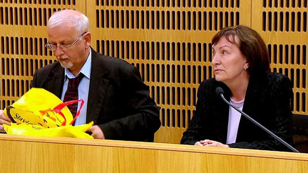 Anna Benešová u soudu