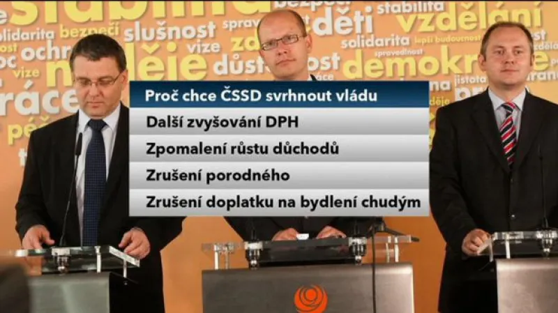 Nečasův kabinet a hlasování o nedůvěře