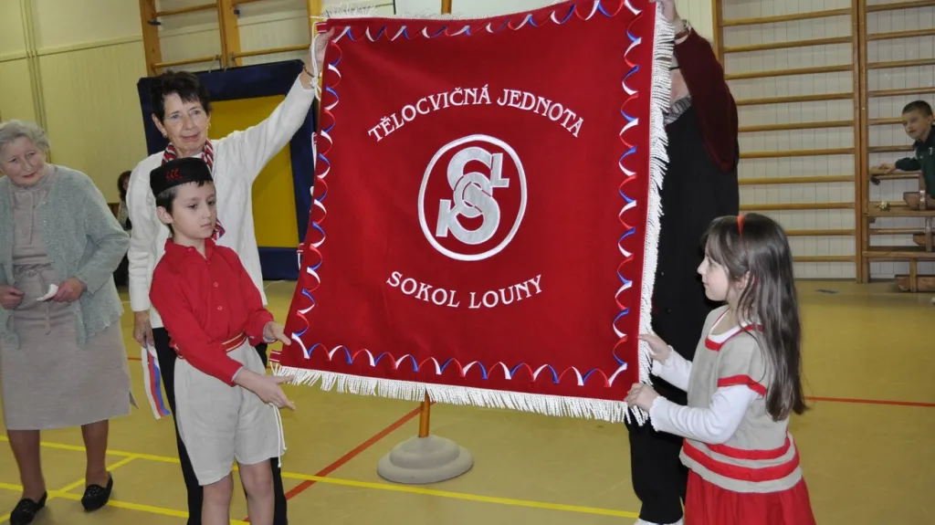 Sokolská oslava v Lounech