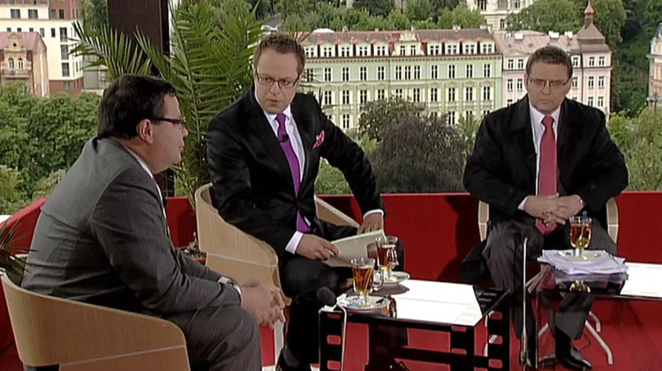 Vondra a Zaorálek v Otázkách Václava Moravce