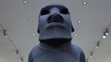 Socha moai v Britském muzeu