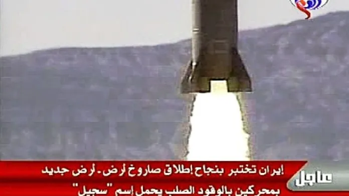 Zkouška íránské rakety