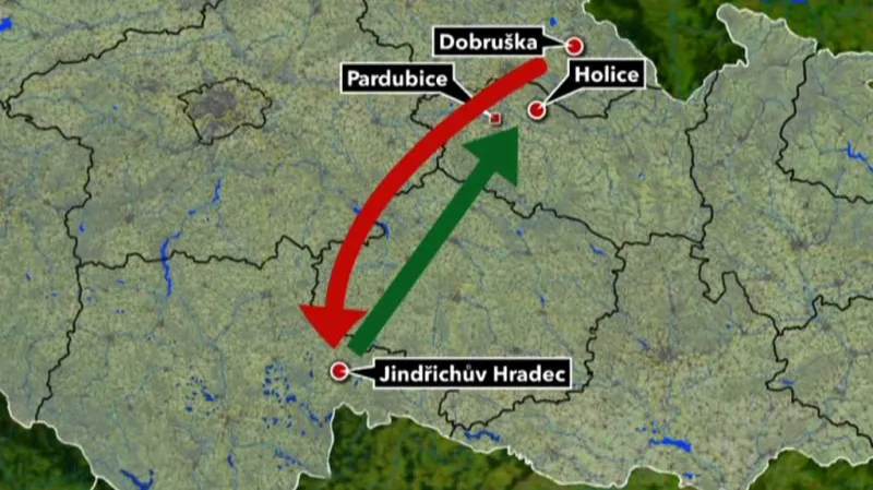 Putování děti odebraných rodičům z Dobrušky