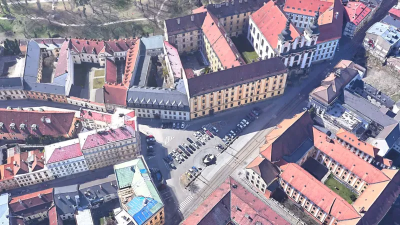 Současný stav na náměstí Republiky v Olomouci