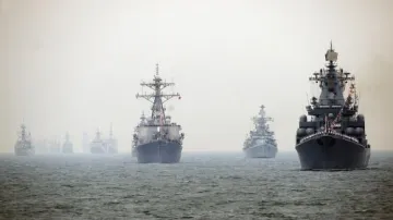 Oslavy čínského vojenského námořnictva