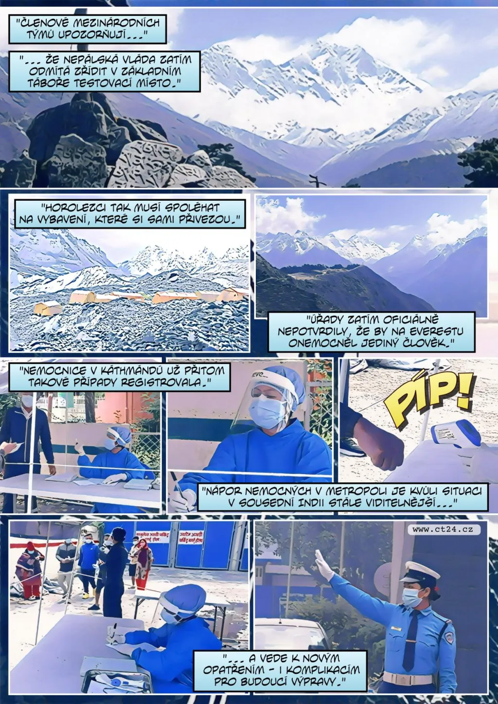 Koronavirus na nejvyšší hoře světa