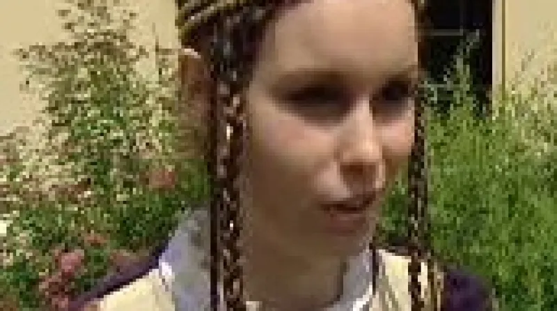 Představitelka královny Alžběta Gilíková