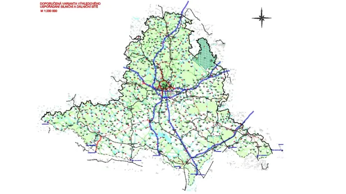 Jihomoravská silniční síť v roce 2030