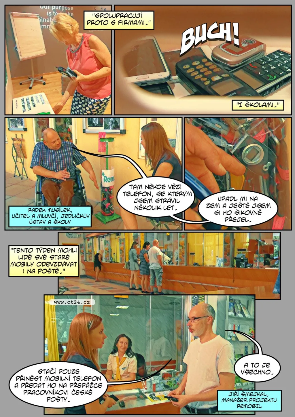 Komiks: Vzácné kovy v mobilech