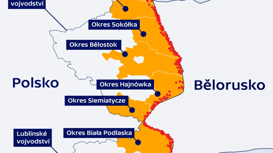 Nouzový stav na východní hranici Polska