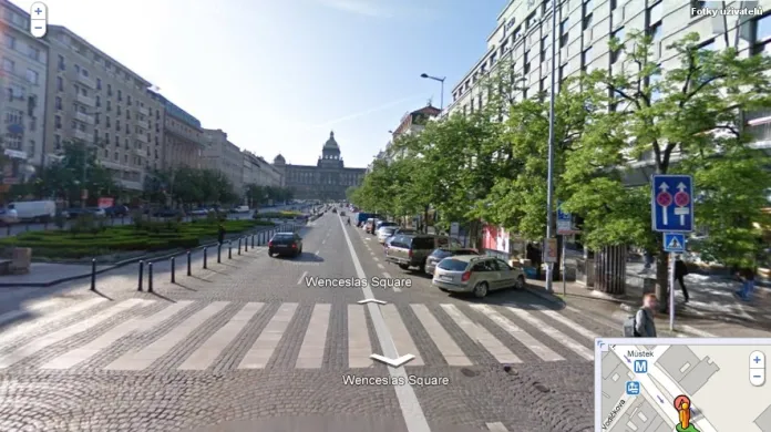 Václavské náměstí v Google Street View