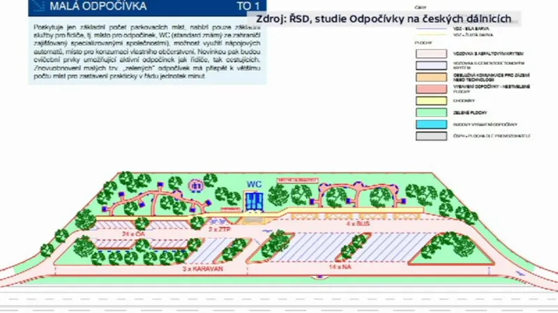 Studie Odpočívky na českých dálnicích