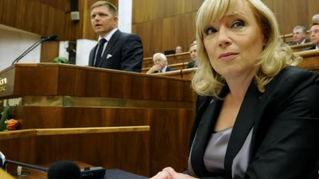 Robert Fico a Iveta Radičová
