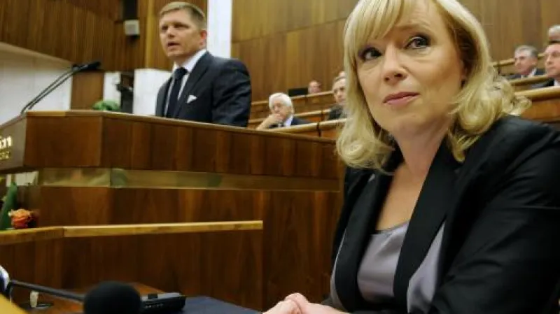 Robert Fico a Iveta Radičová