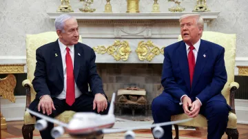 Izraelský premiér Benjamin Netanjahu a americký prezident Donald Trump