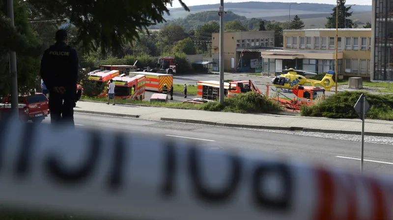 Zásah hasičů v Koryčanech