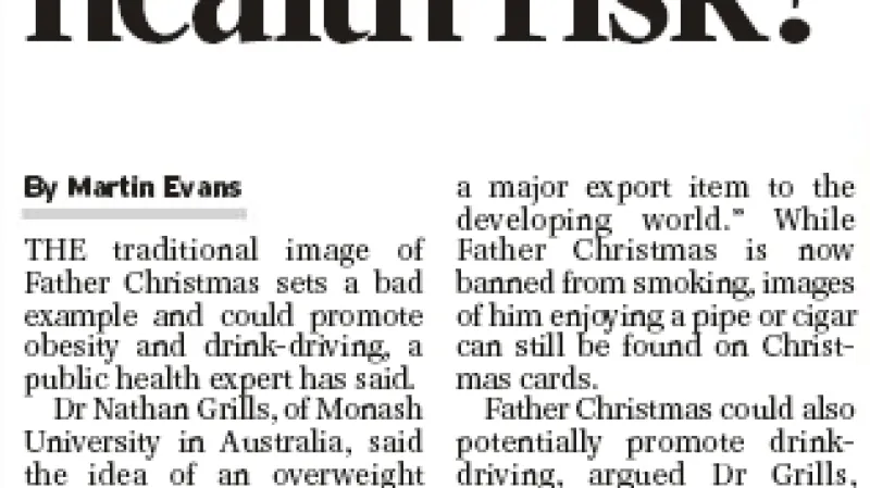 Daily Telegraph o Santově špatném příkladu