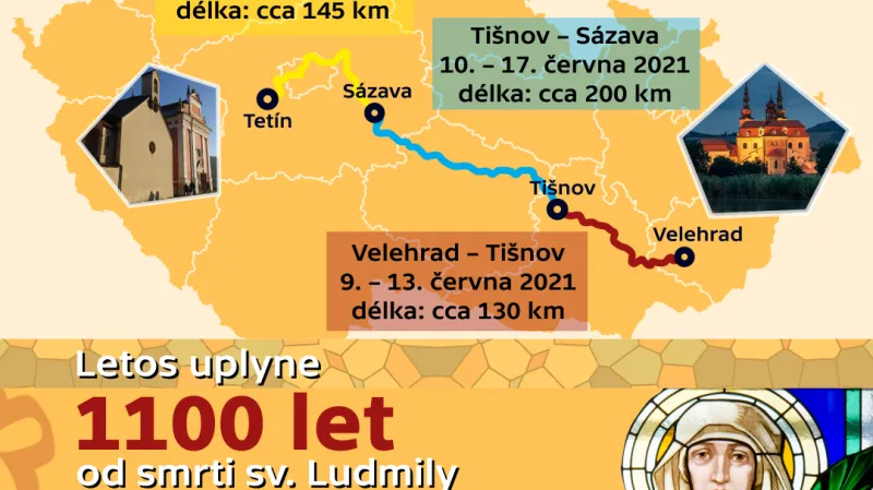 Pěší putování ke cti sv. Ludmily
