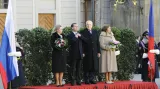 Ruský a český prezidentský pár