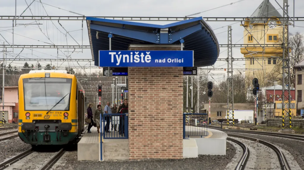 Zrekonstruované nádraží v Týništi nad Orlicí