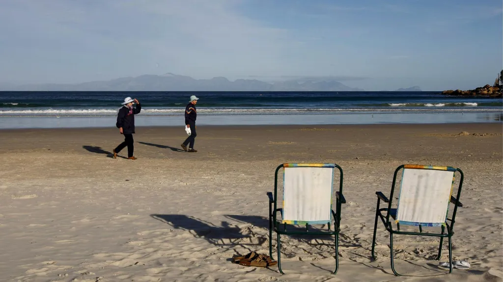Pláž Fish Hoek - Cape Town