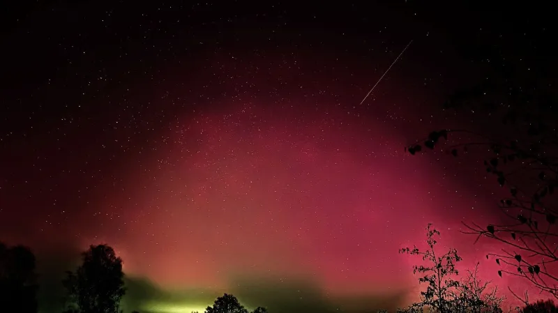 Polární záře v Česku