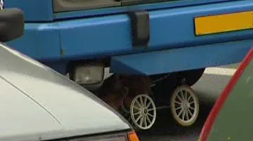 Autobus po nehodě