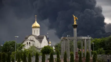 Moskva po ukrajinském útoku 18. června 2026