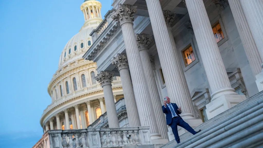 Pohled na americký Kapitol