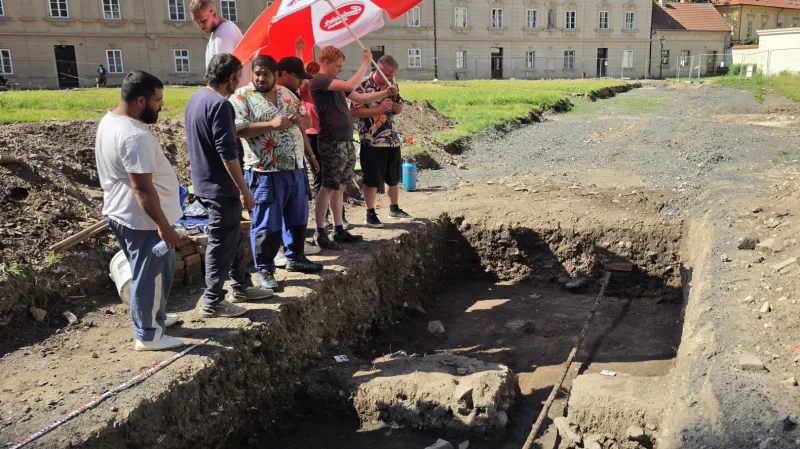 Archeologický výkop v Litoměřicích