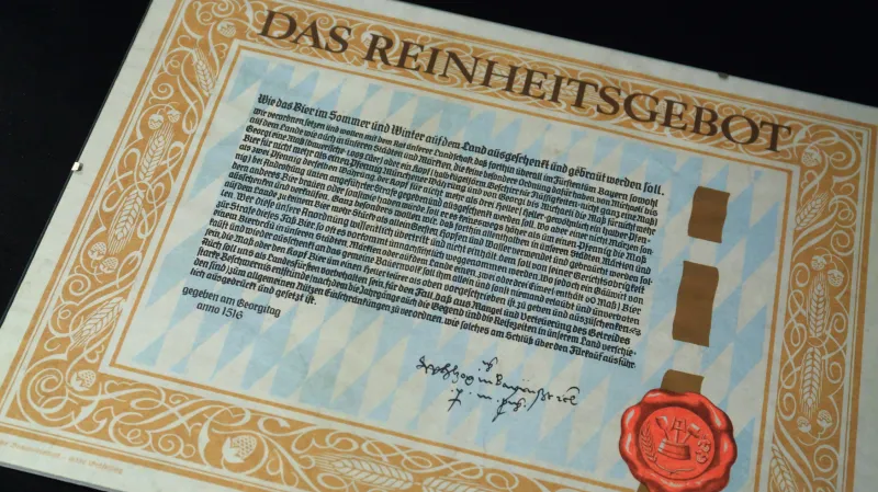 Kopie bavorské pivovářečné normy