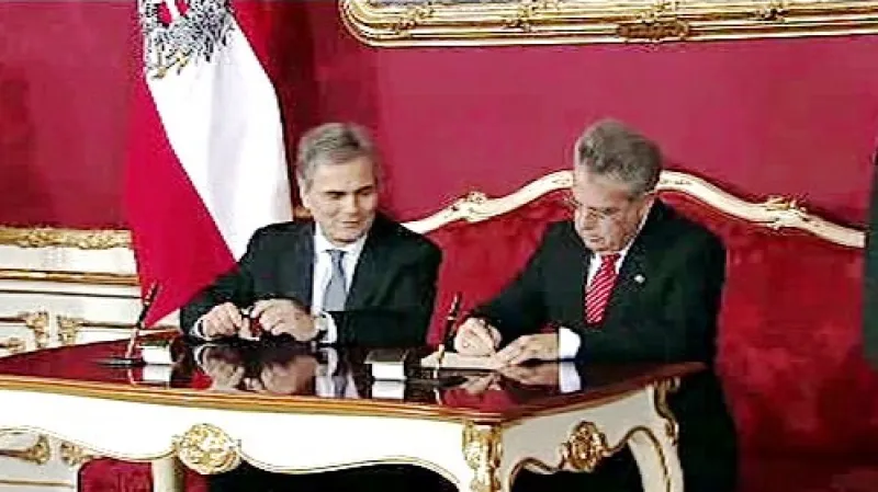 Werner Faymann a Heinz Fischer