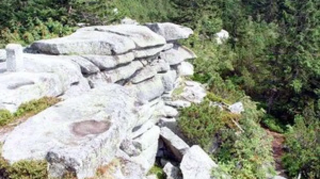 Sklaní útvar v Českém lese