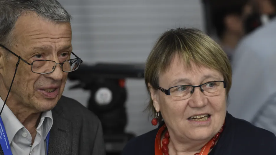 Petr Uhl a Anna Šabatová v červnu 2017