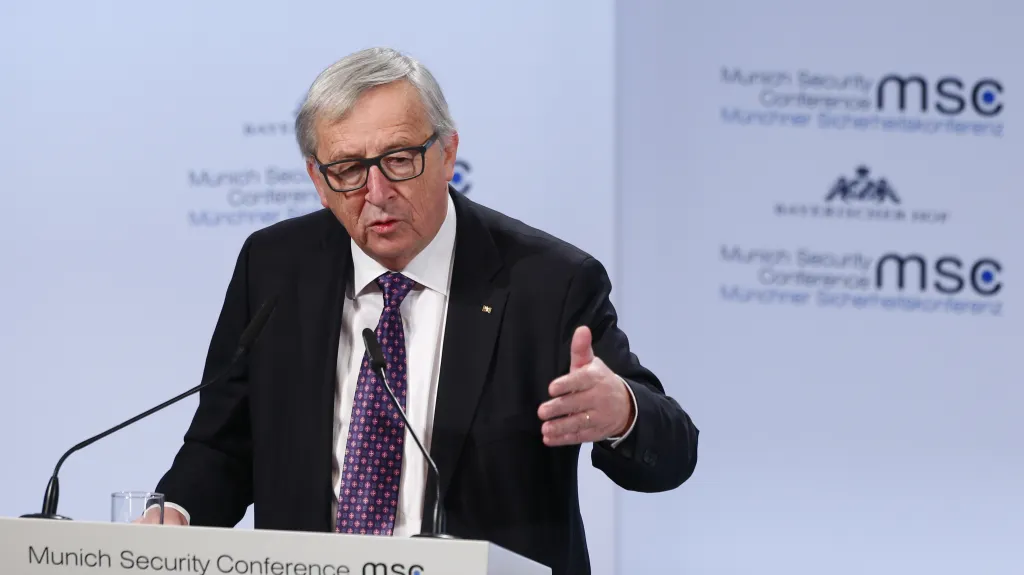 Jean-Claude Juncker má projev na mnichovské konferenci