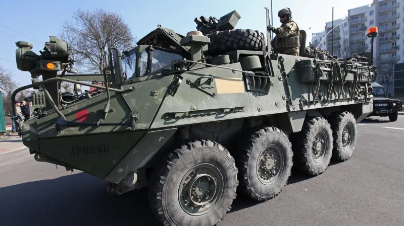 Americký konvoj vítali v polském Bělostoku