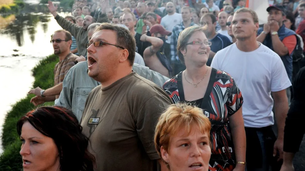 Demonstrace ve Varnsdorfu