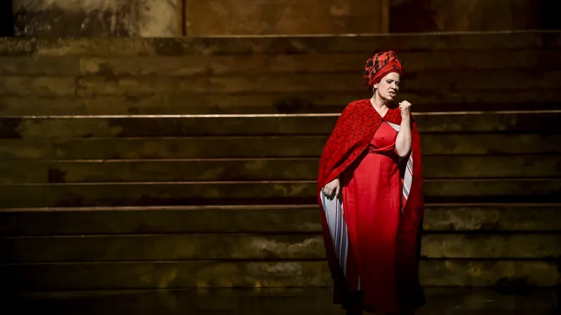 Mária Porubčinová jako Aida v Národním divadle Brno