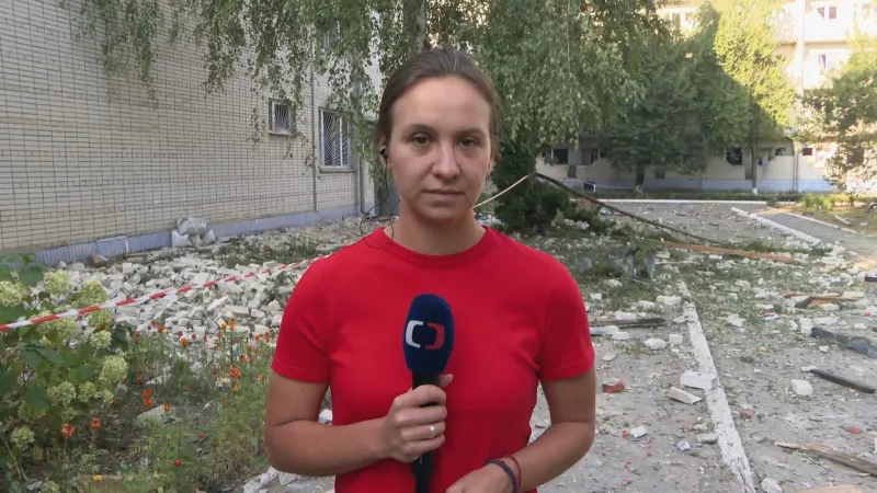 Zpravodajka ČT Stomatová o situaci v Sumské oblasti (20. září 2024)