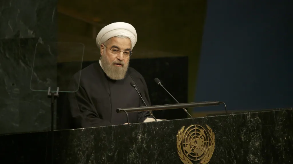 Íránský prezident Hasan Rouhání